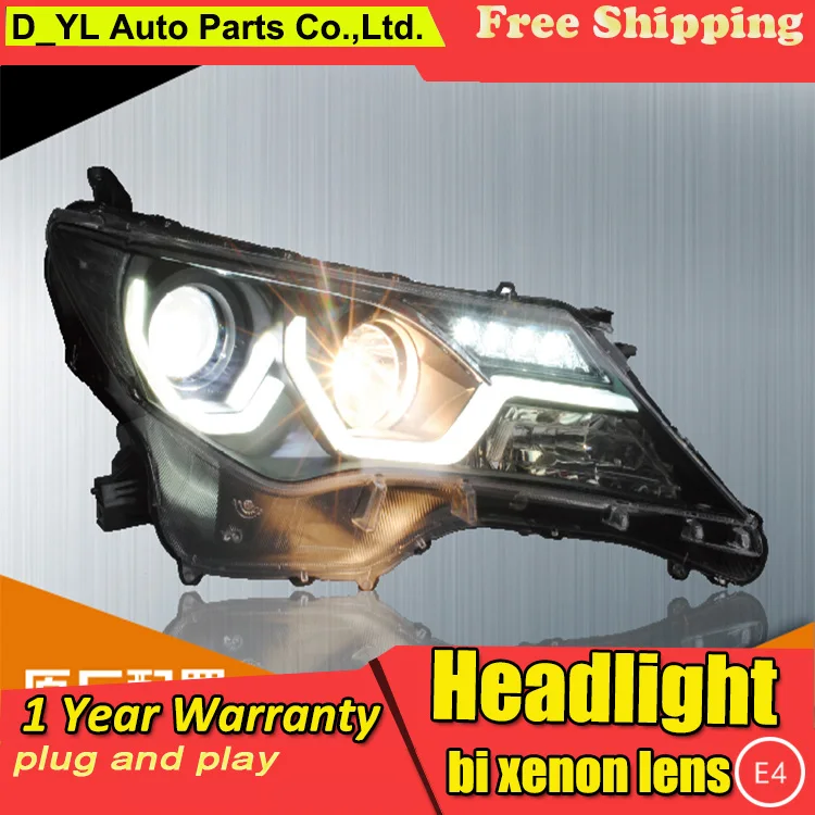 Car Styling For Toyota RAV4 headlights 2013 2015 RAV4 led headlight