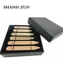 SHANH ZUN Stainless Steel Metal Collar Stays Shirt Bone Stiffeners Inserts Great Gifts For Business Man BF 3 Size 5 Colors shanh zun personalized customize engraved stainless steel metal collar bones shirt tabs stiffeners inserts golden gift for men