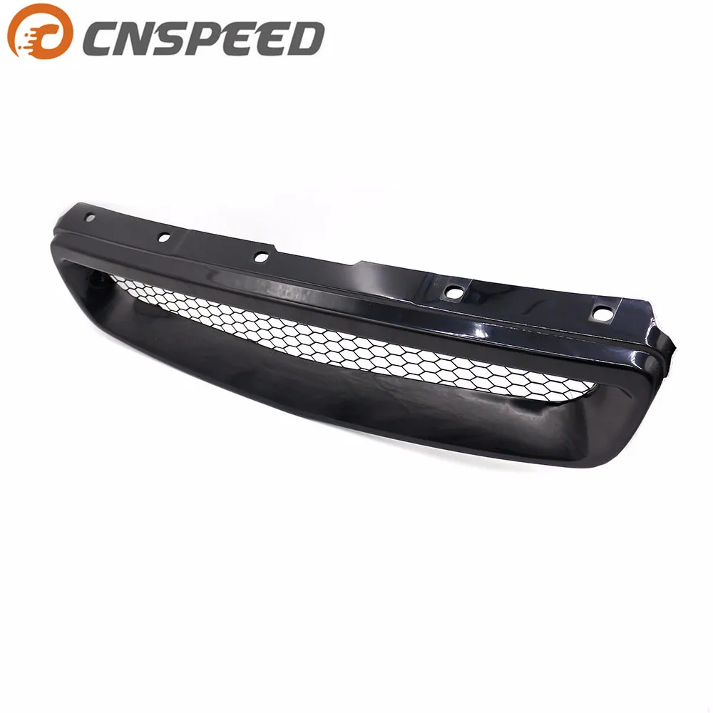 CNSPEED Racing Schwarz Auto front grill Abs mit stacheldraht Typ R