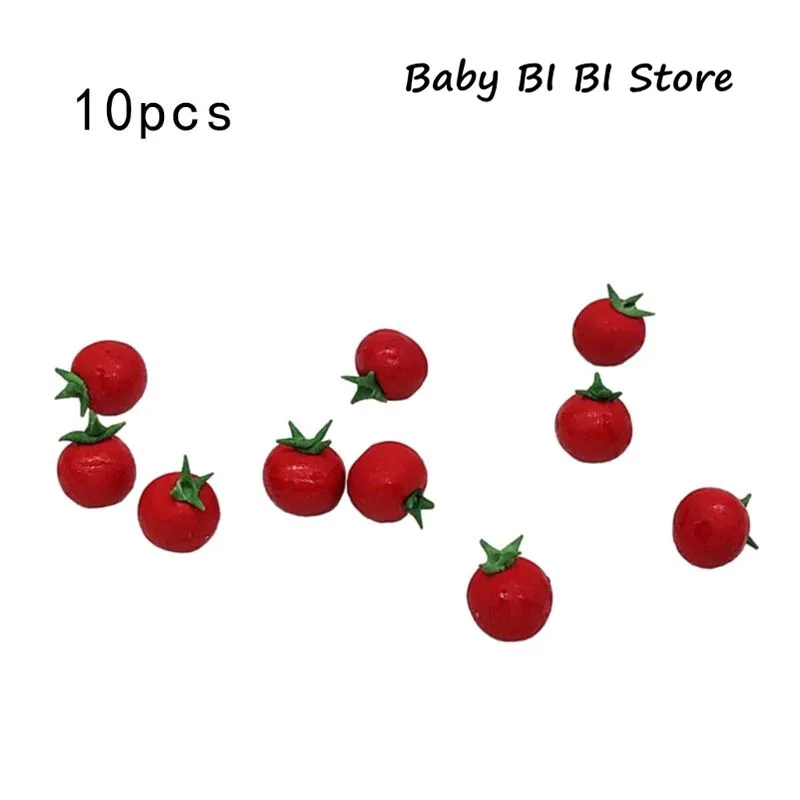 10 шт. 1:12 весы кукольный домик Смола Искусственные Поддельные миниатюрные фрукты помидор кухня еда модель аксессуары