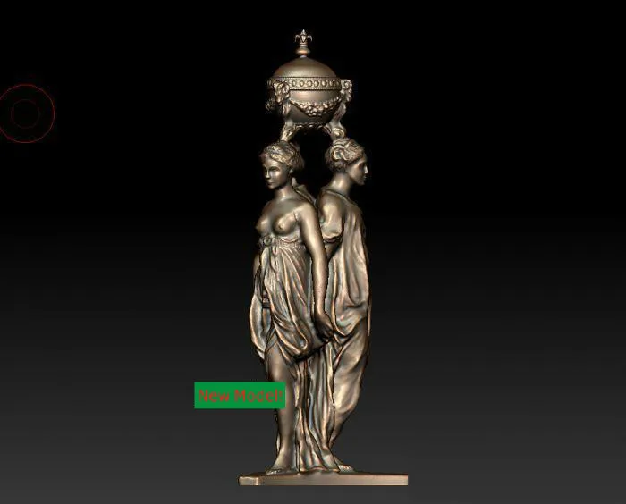 3d модель формат stl для станка с ЧПУ три богини|3d model stl|model stl3d models |