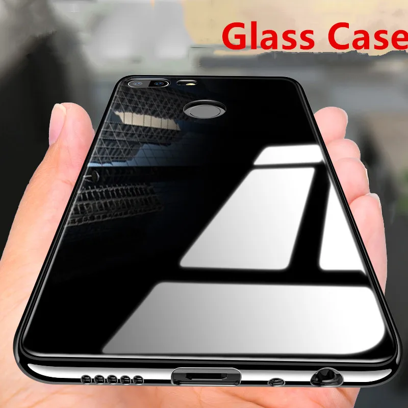 

For Huawei Honor 9 Premium/Honor9 Lite Glass Case Luxury Silicone Soft frame+Glass back Cover Accessories For Honor9Lite LLD-L31