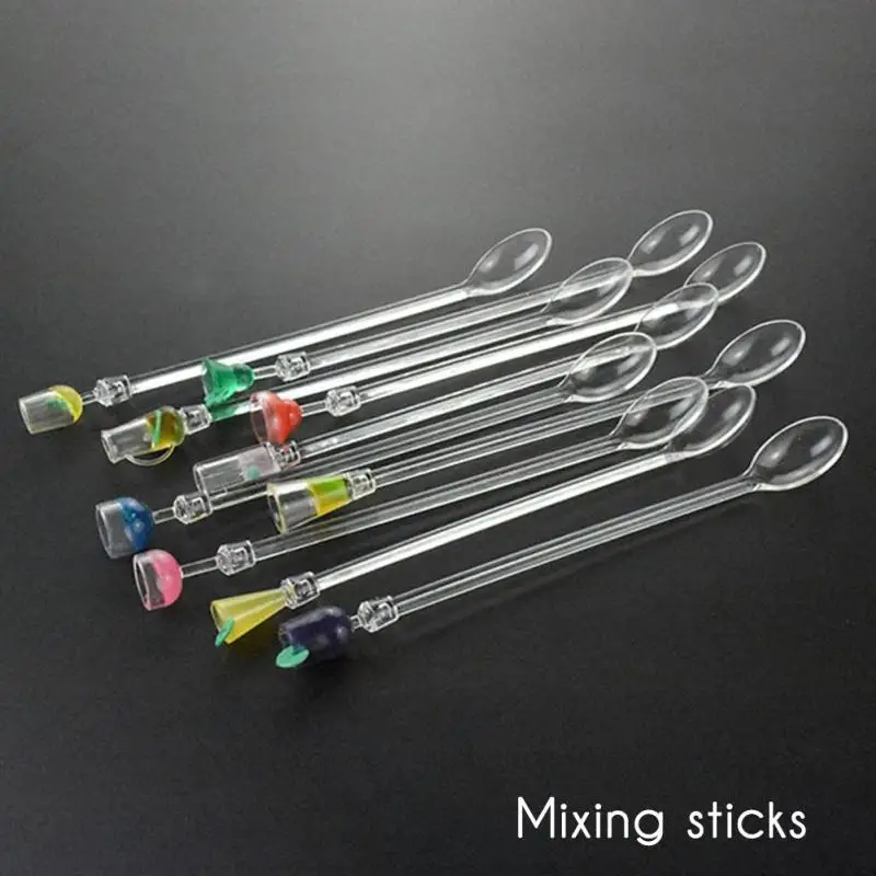 

1pc Cute Cocktail Drink Mixer Bar Puddler Muddler Stirring Mixing sticks Ladle Stirrer Swizzle Sticks Cocktail Picks 22.5CM #A35