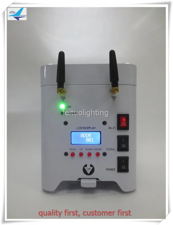 

8pcs/lot Stage Effect Wireless Par Light 4x12w Smart WIFI Remote LED Par Wash Uplight RGBW Battery Powered 4IN1 Stage Lighting