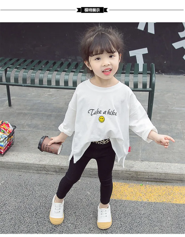 Детские леопардовые штаны для девочек детские леггинсы детская одежда в Корейском стиле однотонные трикотажные обтягивающие леггинсы для маленьких детей