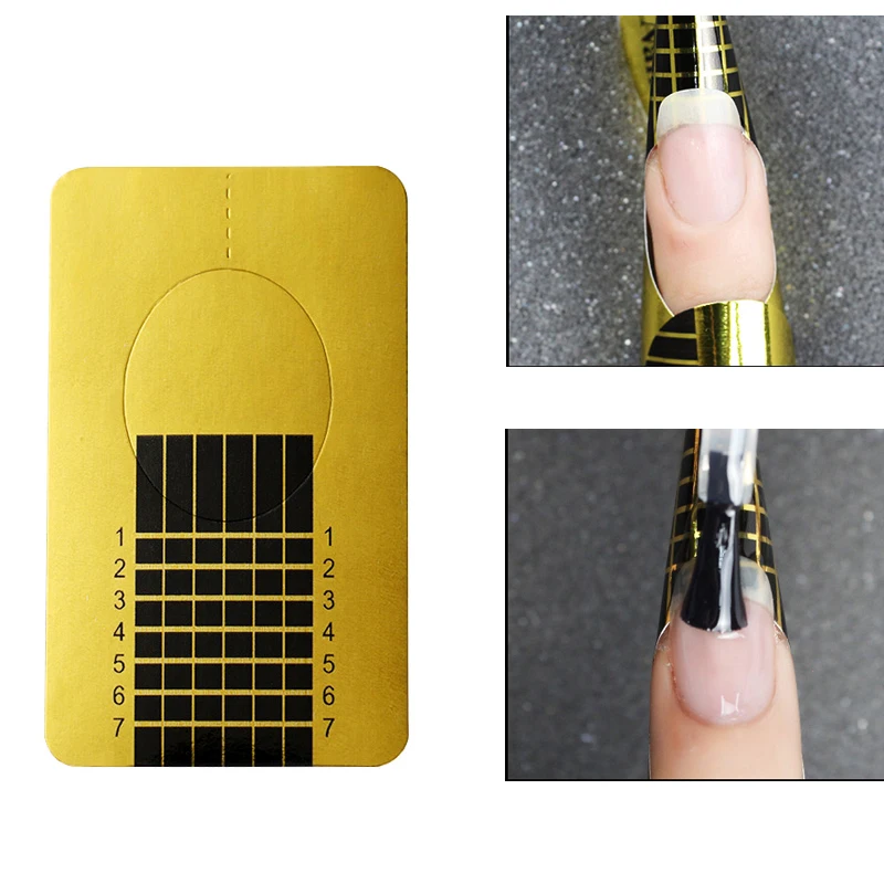 

MSHARE 50pcs Nail Forms Set for Poly Gel Acrylic UV Gel Tips Extension