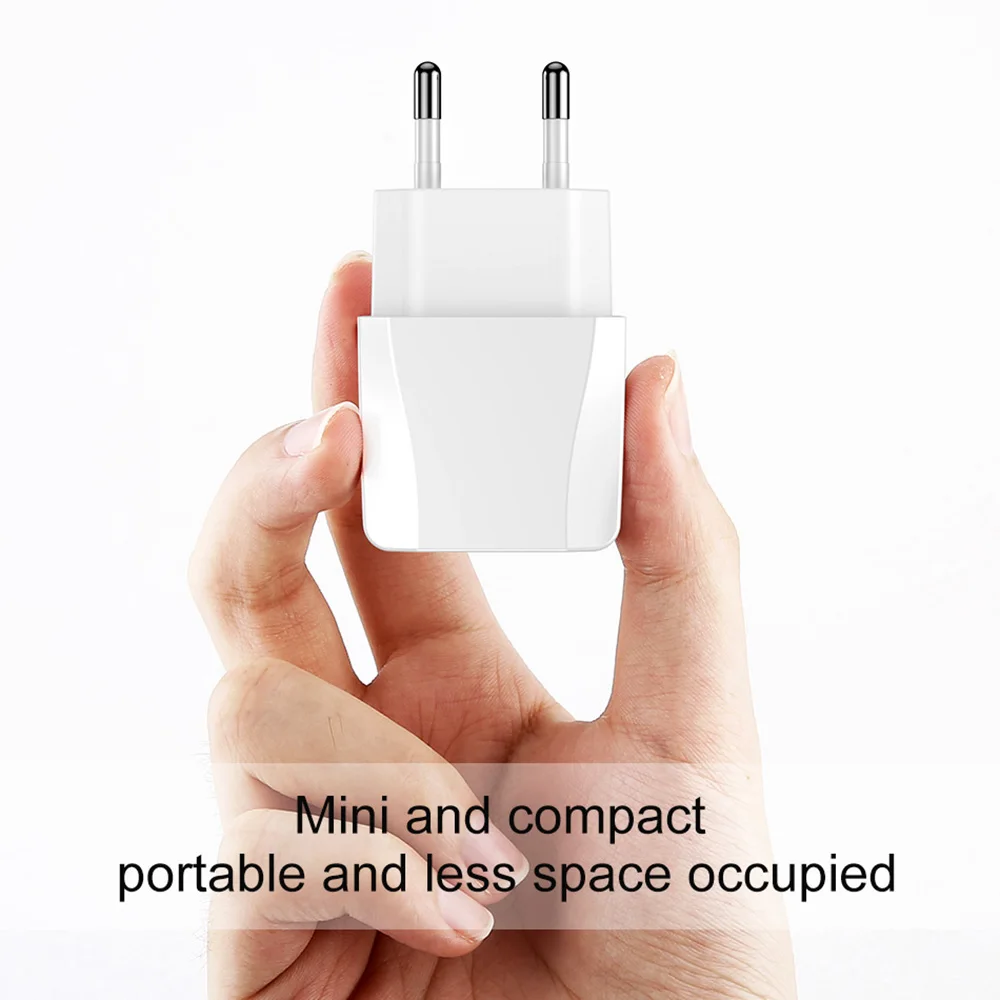 Dual USB Charger, Mobile Phone EU Charger Plug Travel Wall Charger Adapter For iPhone iPad Samsung Xiaomi Phone Charger