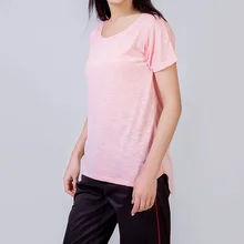 Для женщин свободные футболки Йога Топ спортивную одежду быстросохнущая спортивная одежда спортсмена женский спортивный фитнес Спортивная майка топы, рубашки управлением