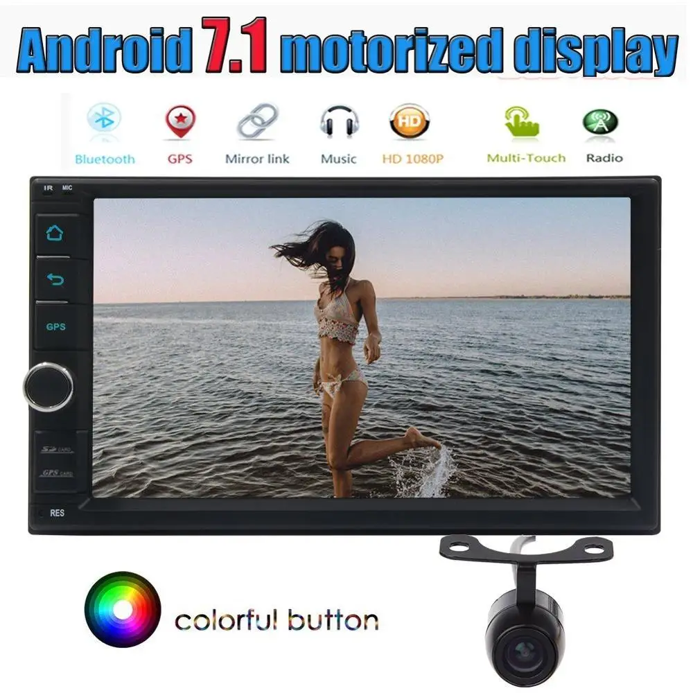 

8 Core Android Car Stereo Bluetooth Autoradio USB SD Double Din Car Radio GPS Support DAB+ OBD WIFI 4G Subwoofer SWC+Rear Camera