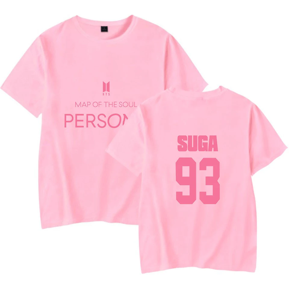 

93SUGA Map Of The Soul Persona Up To Date Women T shirt Kpop BangTanBoys Girl Fans 2019 Summer Women's Tshirt Tops 4XL Tees