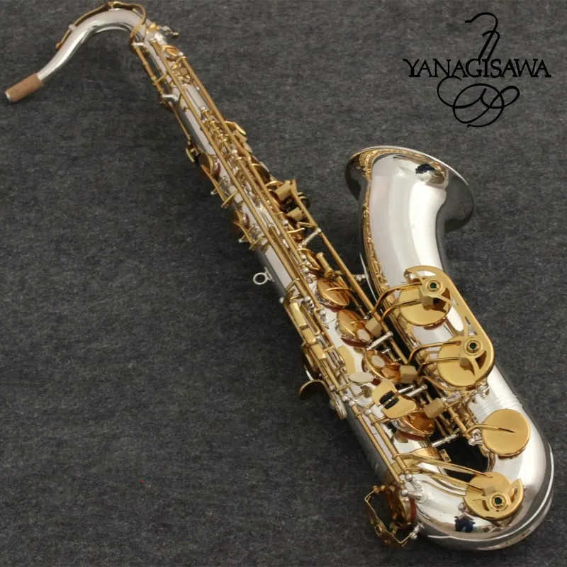 

New Tenor Yanagisawa T-9930 B flat Tenor saxophone silvering Gold key music Instrument Yanagisawa Saxophone Free shipping