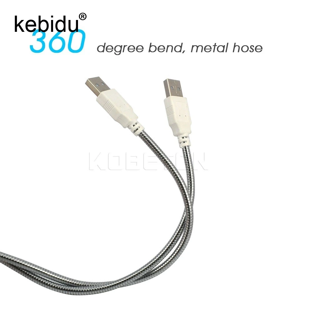 Kebidu кто 30 шт./партия очень яркая, гибкая USB 10 светодиодов свет лампы металлический материал для ноутбука ноутбук ПК компьютер много цветов