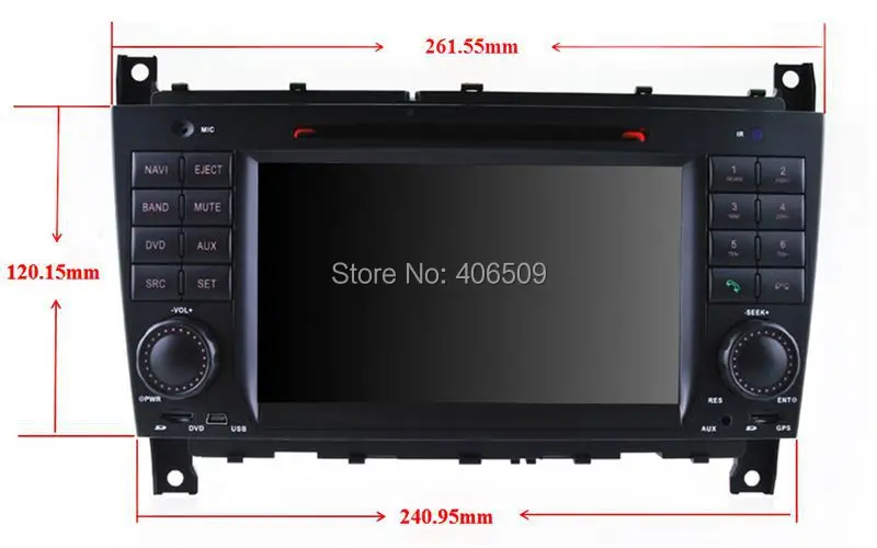 Top Android 8.0 In Dash Car DVD Player for Mercedes Benz C Class W203 CLK W209 with GPS Navigation Radio BT SD Stereo 4Core 4G+32G 5