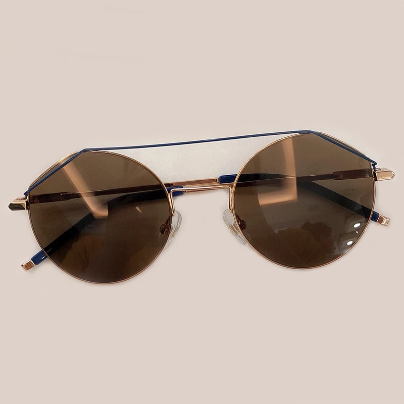 

Fashion Women Sunglasses frame polygon Clear lens Sunglasses Brand Designer Women Sun Glasses Metal Frame 2019