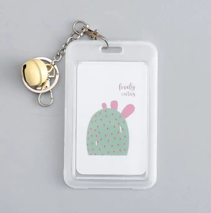 1pcs Cute Cactus Card Case Cartoon Cat Card Cover Fashion Card Holder Kids Gift Office School Supplies Stationery - Color: NO.1