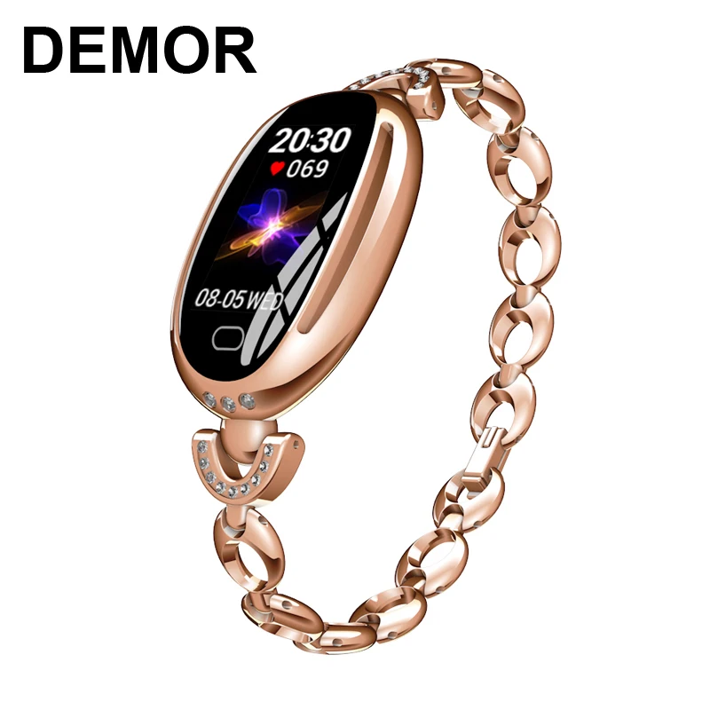 

DEMOR KB68 Women Fitness Bracelet Activity Tracker Luxury Jewelry Smart Band Heart Rate Monitor Blood Pressure Measure Wristband