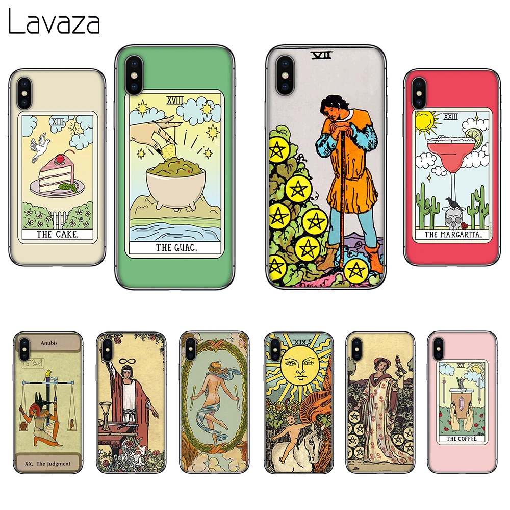 

Lavaza Egypt mysterious Tarot Soft Silicone Case Cover for Apple iPhone 6 6S 7 8 Plus 5 5S SE X XS 11 Pro MAX XR