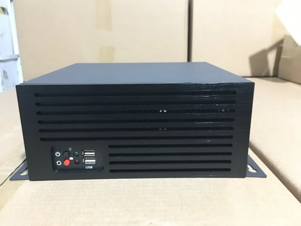 

ITX Desktop Chassis Small industrial control Compatible with 17*17cm Motherboard FLEX power supply Small Computer case