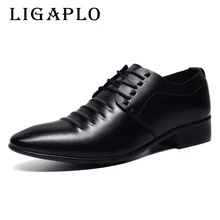 lace up oxfords shoes PU Leather Shoes Male Pointed Toe WaterProof Summer Dress Shoes Breathable Wedding Business men Shoes