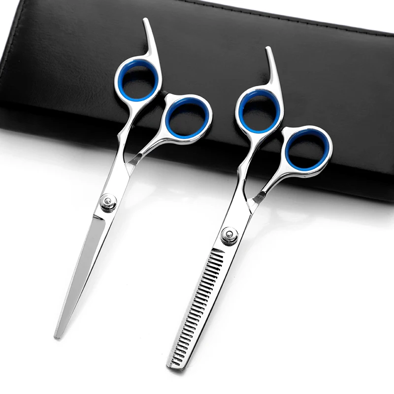 

2pcs/set Professional Pet Scissors for Dog Cats Grooming Straight Thinning Curved Scissors With Comb Bag Pet Cutting Hair Shears