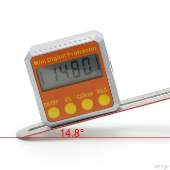 

360 Degree Digital Protractor Inclinometer Electronic Level Box Magnetic Angle Gauge New Drop ship LS'D Tool