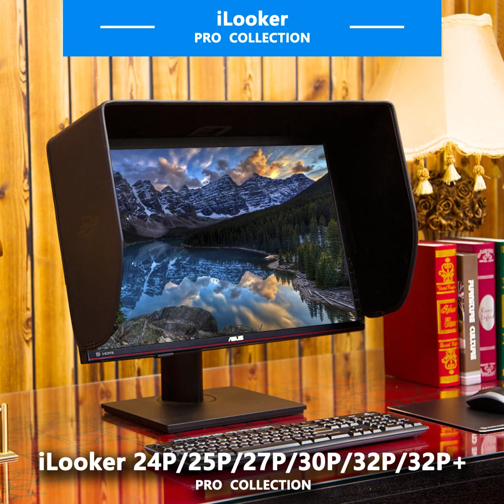 ILooker 27P 27 дюймов ProEdition ЖК-дисплей СВЕТОДИОДНЫЙ монитор бленда от солнца для Dell hp вьюсоник Philips samsung LG EIZO NEC ASUS