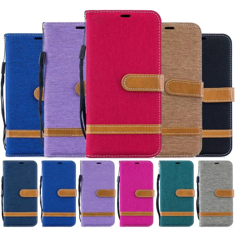 

Hit Color Case For Motorola Moto G6 G5 G4 G4Plus G5Plus Men Girl Lady Wallet Card Slot Vintage Cloth Flip Phone Cover Bag DP07Z