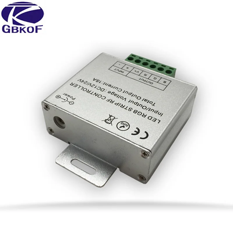 DC 12V 24V 18A RGB контроллер для 3528 5050 светодиодный светильник Беспроводной RF Сенсорная