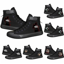 Game Dead by Daylight/женские и мужские кроссовки; парусиновая обувь; кроссовки для студентов; повседневная обувь на шнуровке; обувь для отдыха; обувь на плоской подошве