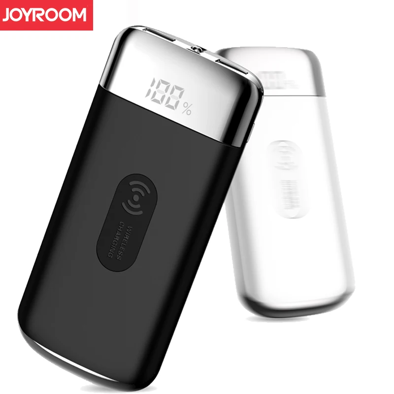 2018 JOYROOM Qi Wireless Charger 10000mAh Power Bank Dual USB 2.1A Fast Charger External Battery Powerbank For iphone 8 X phones