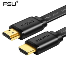 HDMI Flat Cable 24k Gold-plated V2.0 for HDTV Computer Projector Monitor support 3D Ethernet 0.5m 1m 1.5m 2m 3m