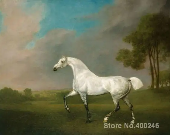 

Classic paintings A Grey horse George Stubbs Art reproduction High quality Hand painted