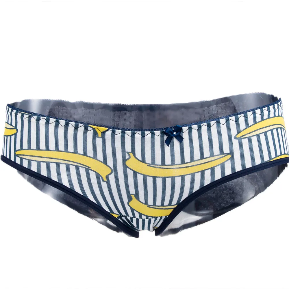 Women's Panties Banana Print Cartoon Underwear Female Cotton Underpants