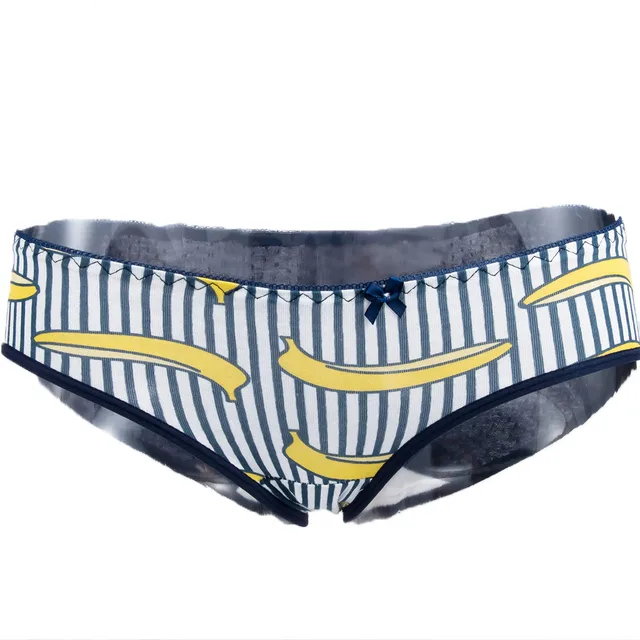 Women's Panties Banana Print Cartoon Underwear Female Cotton Underpants