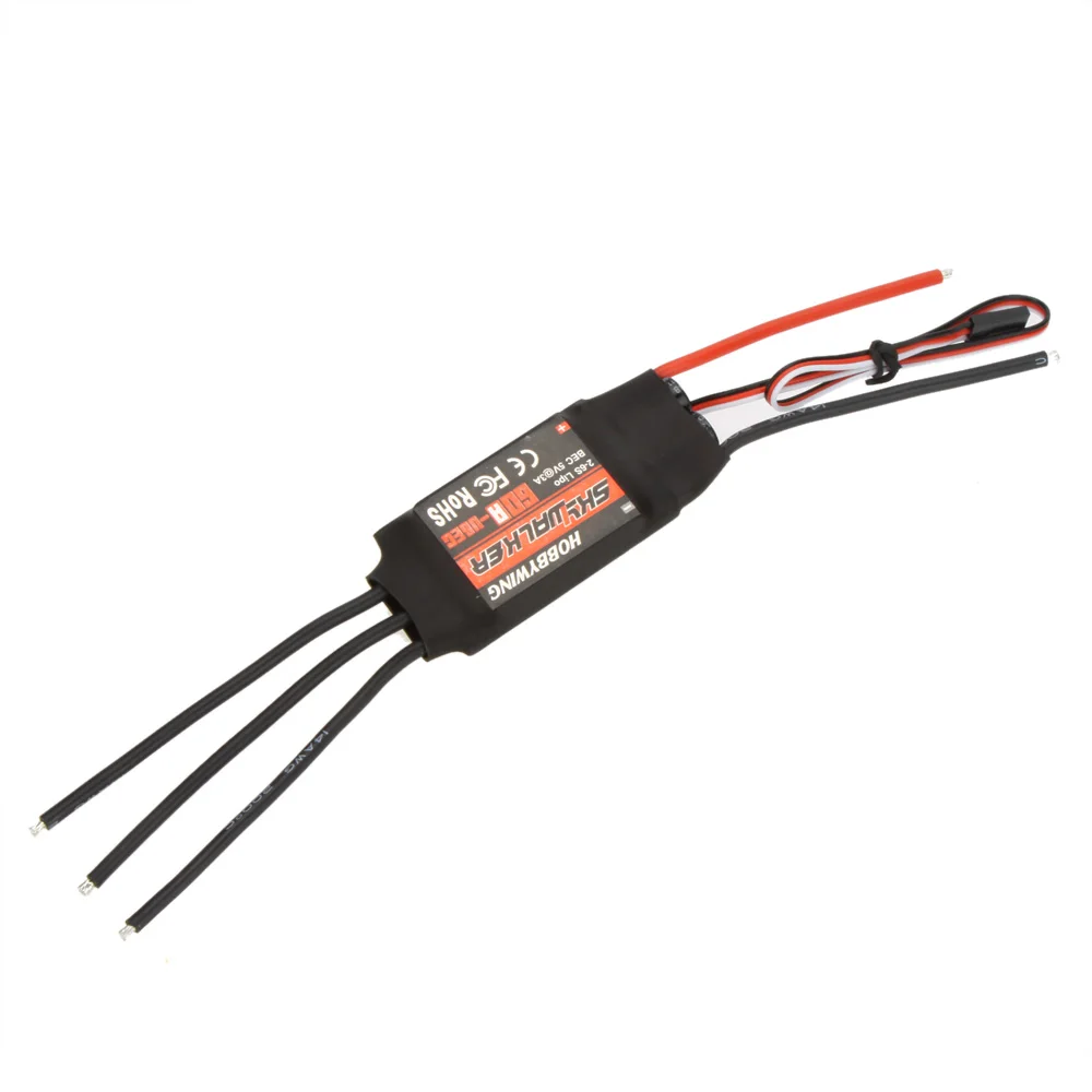 SkyWalker 60A Бесщеточный Регулятор скорости ESC с UBEC электронный для радиоуправляемого
