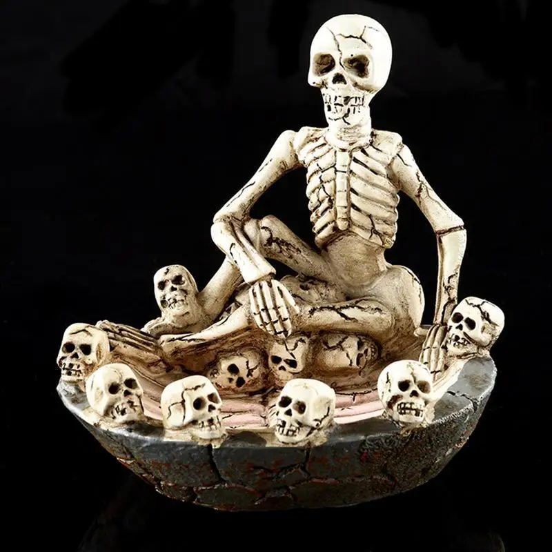1 шт. пепельница Скелет креативный череп декоративный кости Коллекционная пепельница для домашнего декора