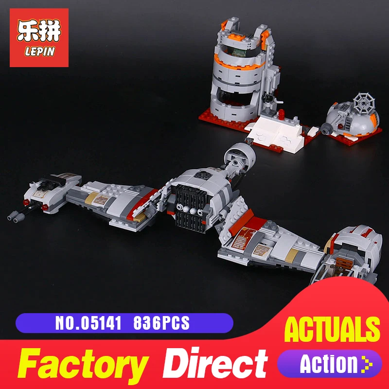 

836Pcs Lepin 05141 Star Series The Defense Of Crait Set 75202 Building Blocks LegoINGlys Toys Model as Child Holiday gifts Wars