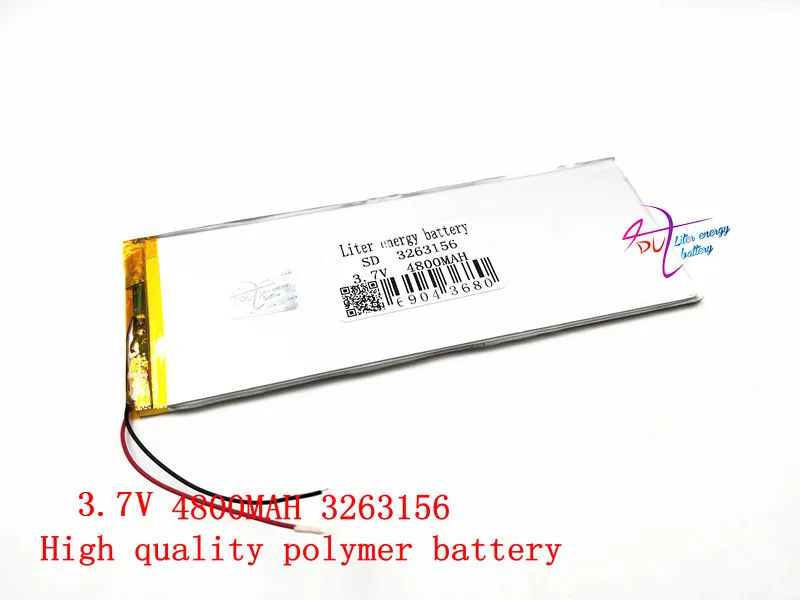 

The tablet battery3.7V 4800mAH 3263156 Polymer lithium ion / Li-ion battery for tablet pc Liter energy battery