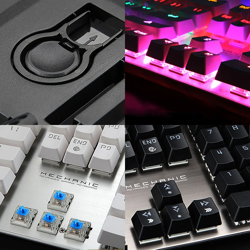 E 3LUE игровой Проводная Механическая клавиатура 104 ключей световой с синий и