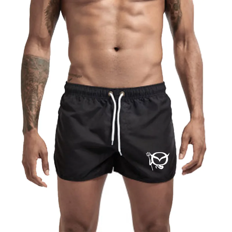 

Summer Men Print Shorts Sports Running Beach Shorts Mens Gym Shorts Bodybuilding Shorts