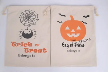 

Halloween gift bags of cotton canvas bags custom bags Spot