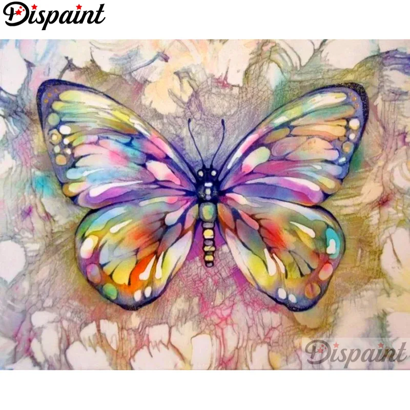 

Dispaint Full Square/Round Drill 5D DIY Diamond Painting "Animal butterfly" Embroidery Cross Stitch 3D Home Decor A11971