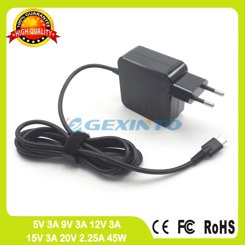 45w Type C Usb C Ac Adapter 20v 2 25a Laptop Charger For Asus