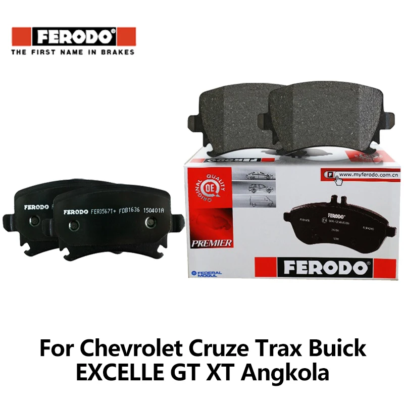 4pieces/set Ferodo Rear Car Brake Pads For Chevrolet Cruze Trax Buick