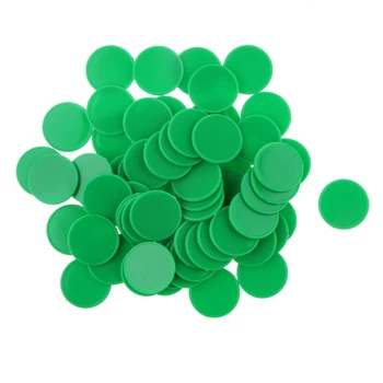 

Plastic Casino Poker Chips Bingo Marker Token Board Game Toy Gift Dark Green
