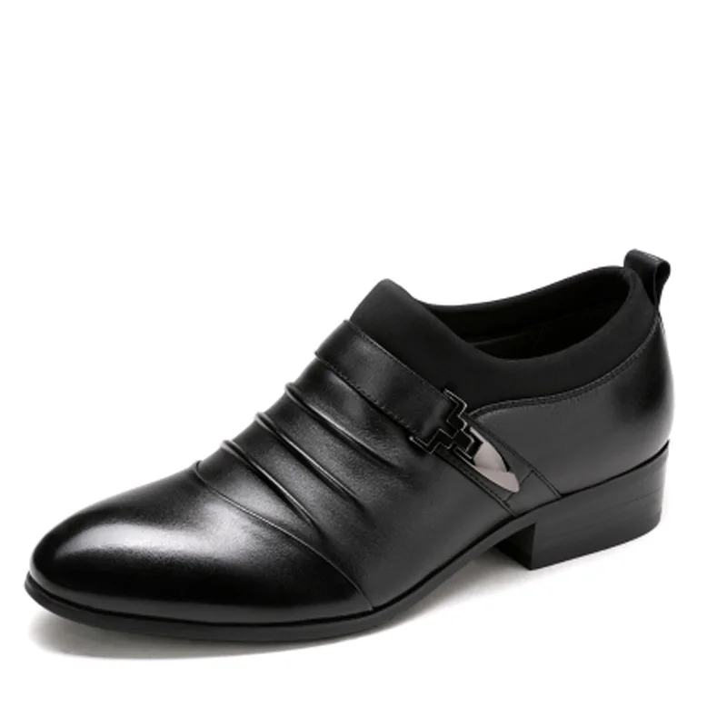 

2 Colors Men Shoes 2017 Fashion Spring Autumn Men's Business Shoes PU Splicing Oxfords Breathable British Style Mens Flat Shoes