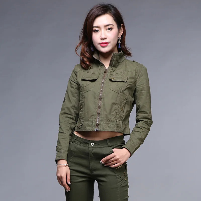 green short jacket