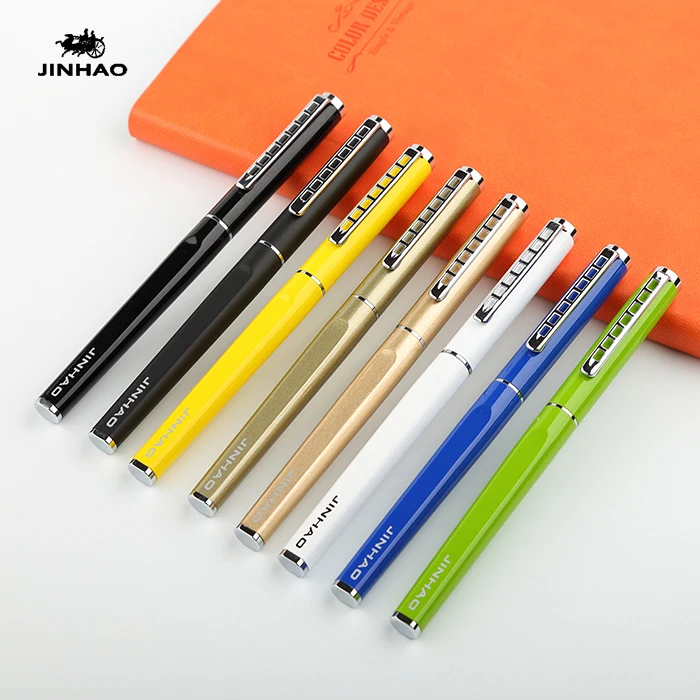 

Promotion Jinhao 699 Fashion Colorful 0.38mm Metal Fountain Pen Extra Fine Nib Ink Pens for Christmas Gift Free Shipping