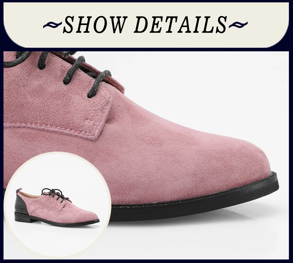 SOPHITINA/повседневная обувь на плоской подошве высокого качества; цвет синий, розовый; удобная женская обувь из замши с круглым носком на шнуровке; P61