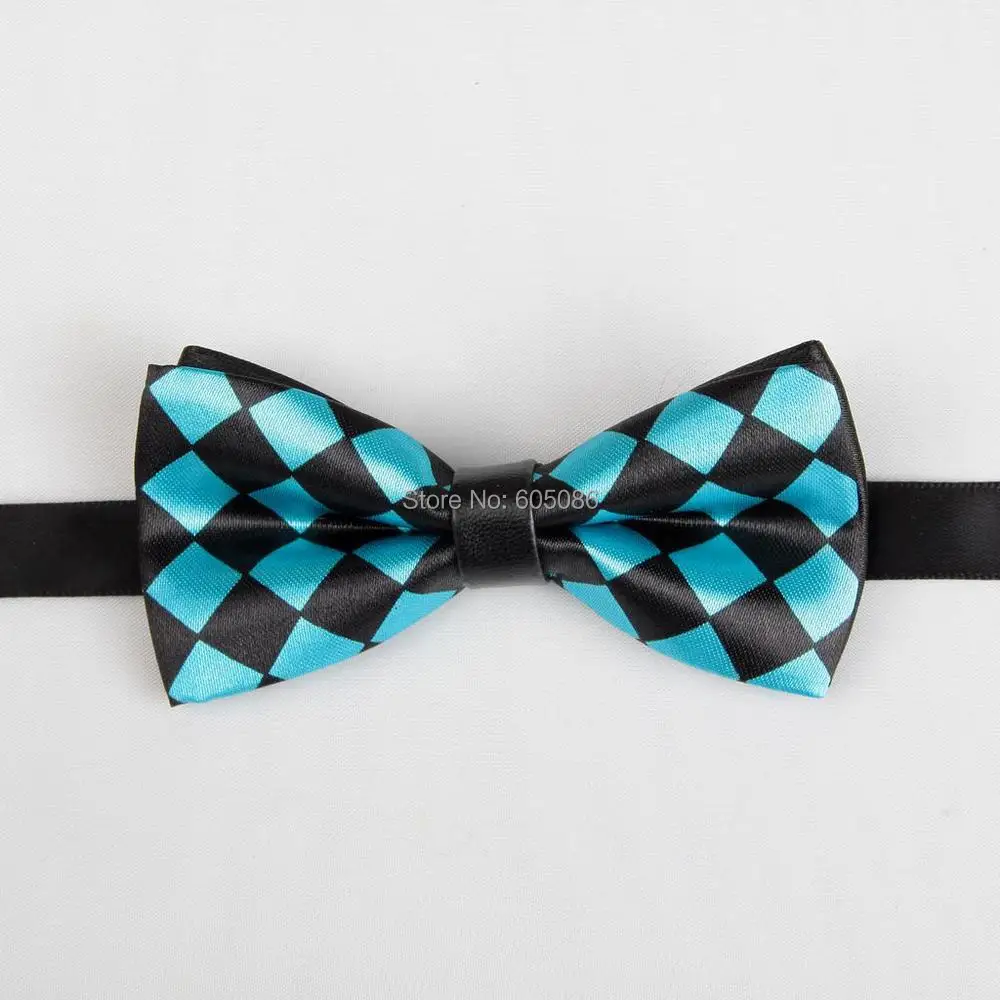 HOOYI PU print boys' bow tie butterfly polyester baby bowtie kids' neck ties knots necktie